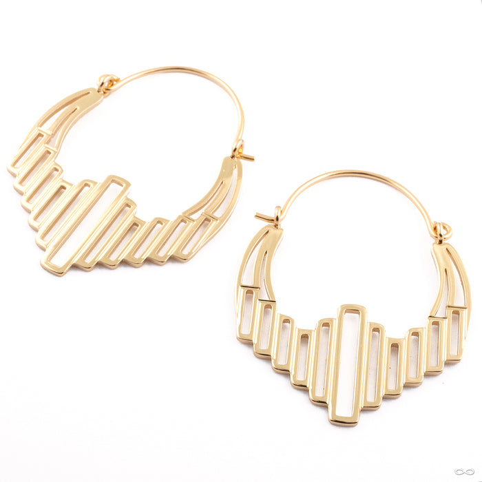 M Theory Earrings in Yellow-gold-plated Brass from Tether Jewelry