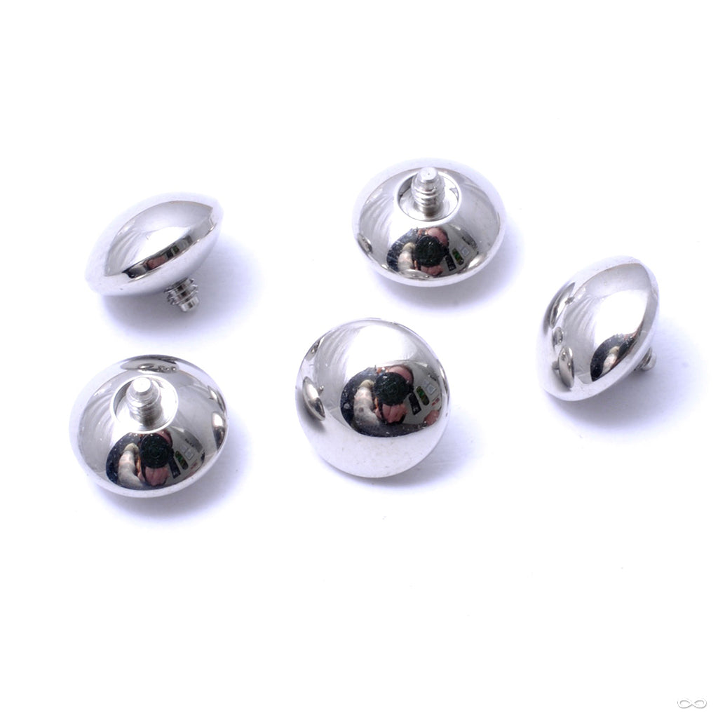 M&M Threaded End in Titanium from Anatometal — Infinite Body Piercing, Inc.