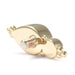 Mai Threaded End in Gold from BVLA with zawadi sapphire and smoky quartz back