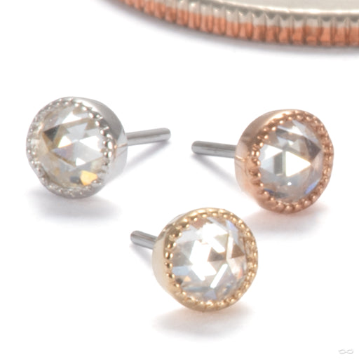 Marceline Press-fit End in Gold from Ember Body Jewelry in assorted materials