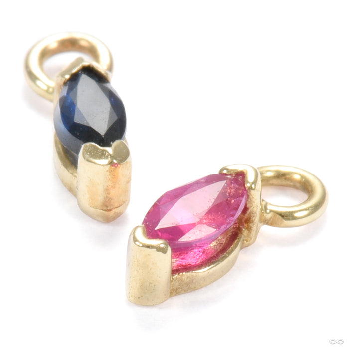 Marquise Charm in Gold from Quetzalli in various materials