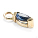 Marquise Charm in Gold from Quetzalli in yellow gold with blue sapphire detail