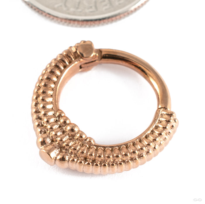 Melange Clicker in Rose Gold from Tether Jewelry