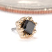 Melange Princess Press-fit End in 14k  Yellow Gold with Black Diamond from Tether Jewelry