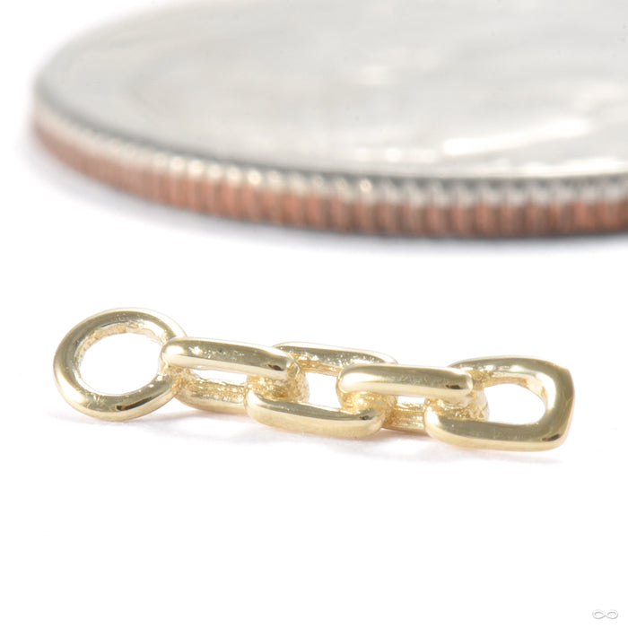 Memento Charm in Gold from Ember Body Jewelry in yellow gold