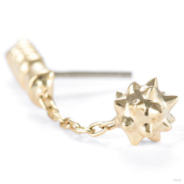 Micro Aggression Press-fit End in Gold from Regalia in yellow gold detail