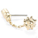 Micro Aggression Press-fit End in Gold from Regalia in yellow gold detail