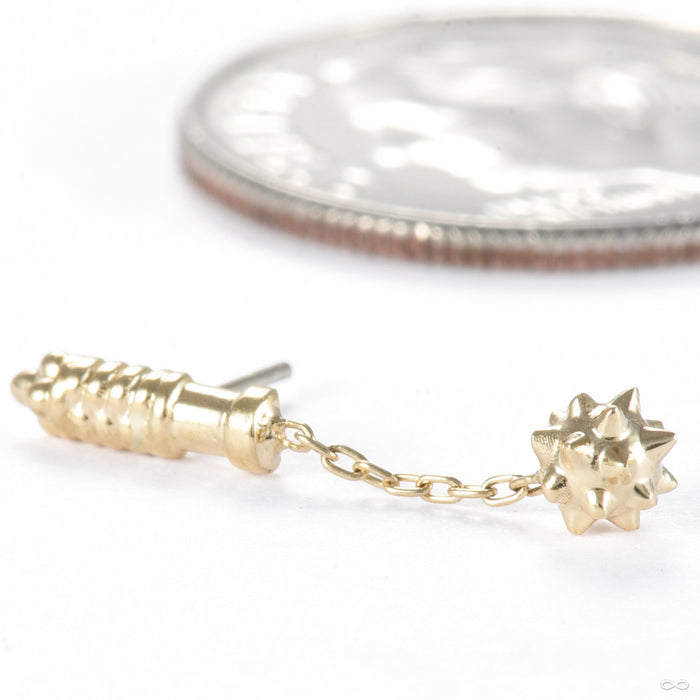 Micro Aggression Press-fit End in Gold from Regalia in yellow gold
