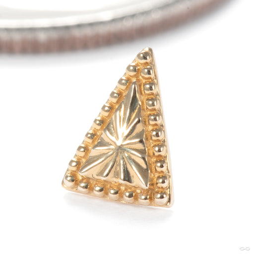 Mila Press-fit End in 14k Yellow Gold from Junipurr Jewelry
