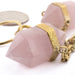 Mini Double Terminated Rose Quartz Dangles from Diablo Organics detail photo