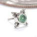 Mini Kandy Press-fit End in 14k White Gold with Chrysoprase from BVLA