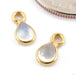 Mini Moonstone Charm in 18k Yellow Gold in Teardrop Style from Oracle group photo