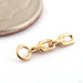 Memento Charm in Gold from Ember Body Jewelry in 16g 14k Yellow Gold