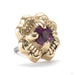 Monarch Press-fit End in Gold from Sacred Symbols with ruby