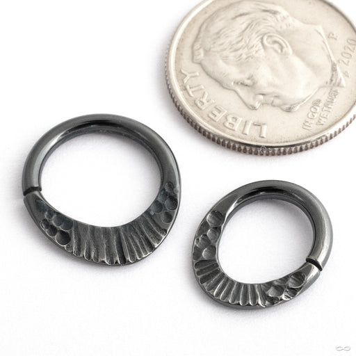 Monolith Seam Ring in Black Niobium from Black Forest Jewelry in assorted sizes