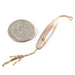 Montana Agate Duster Charm in 14k White and Yellow Gold from Hialeah movement detail