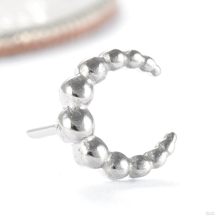 Moon Press-fit End in Titanium from Tawapa in high polish detail