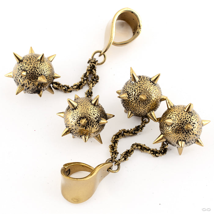 Morning Star Hangers from Symmetry Body Jewelry 5/8" Brass