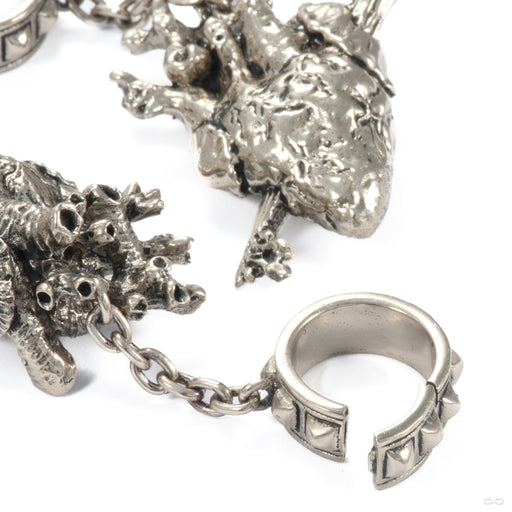 Mr. Pointy in White Brass from Queen of the Ashes Jewelry open