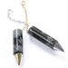 Natural Obsidian Spike Charm in Gold from Hialeah in assorted materials
