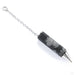 Natural Obsidian Spike Charm in 14k White Gold from Hialeah