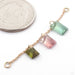 Natural Tourmaline Chain in 14k Yellow Gold with Olive, Pink, and Teal Tourmaline from Diablo Organics