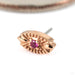 Nazar Press-fit End in 14k Rose Gold with Ruby from Tether Jewelry