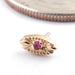 Nazar Press-fit End in 14k Yellow Gold with Ruby from Tether Jewelry