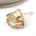 Need Press-fit End in Gold from Pupil Hall in 14k yellow gold with diamond
