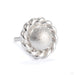 Nova Press-fit End in 14k White Gold from Ember Body Jewelry
