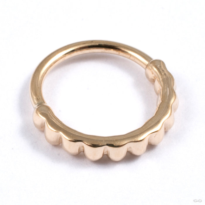 Oaktier Seam Ring in Gold from BVLA back view