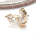 Ocie Press-fit End in 14k Yellow Gold with Clear CZ from Junipurr Jewelry
