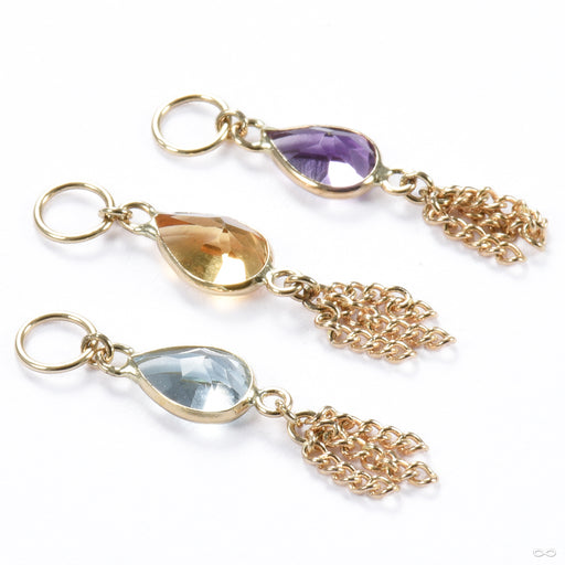 Ombligo Charm in Gold from Hialeah with various stones