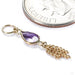 Ombligo Charm in 14k Yellow Gold with Amethyst from Hialeah