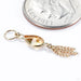 Ombligo Charm in 14k Yellow Gold with Citrine from Hialeah
