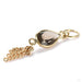 Ombligo Charm in Gold from Hialeah with smoky quartz