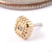 Omega 04 Press-fit End in Gold from Tether Jewelry in 14k Yellow Gold with Genuine Diamond