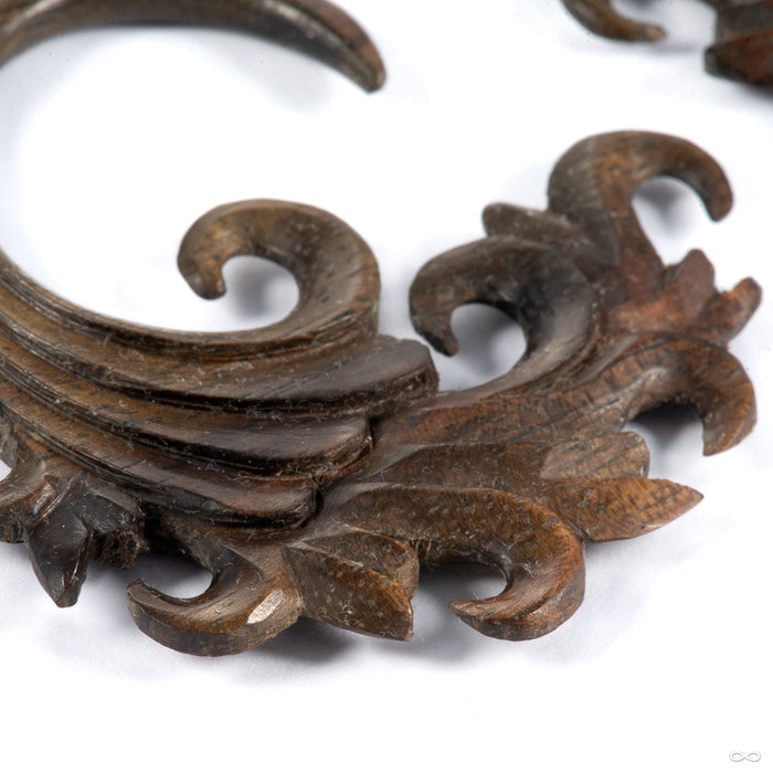 Onda in Wood from Tawapa in 6g Ebony spiral detailing