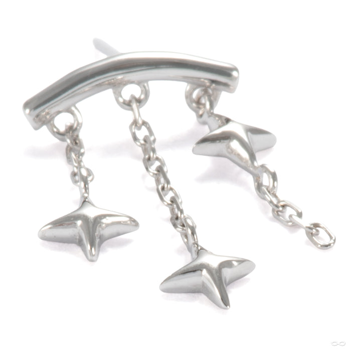 Orion Press-fit End in 14k White Gold from Modern Mood