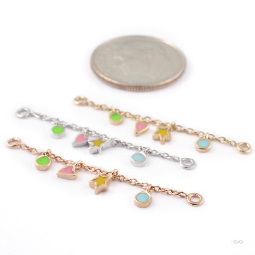 Outward-Facing Fun & Games Lynx Chain in Gold from Pupil Hall group