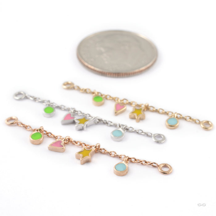 Outward-Facing Fun & Games Lynx Chain in Gold from Pupil Hall group