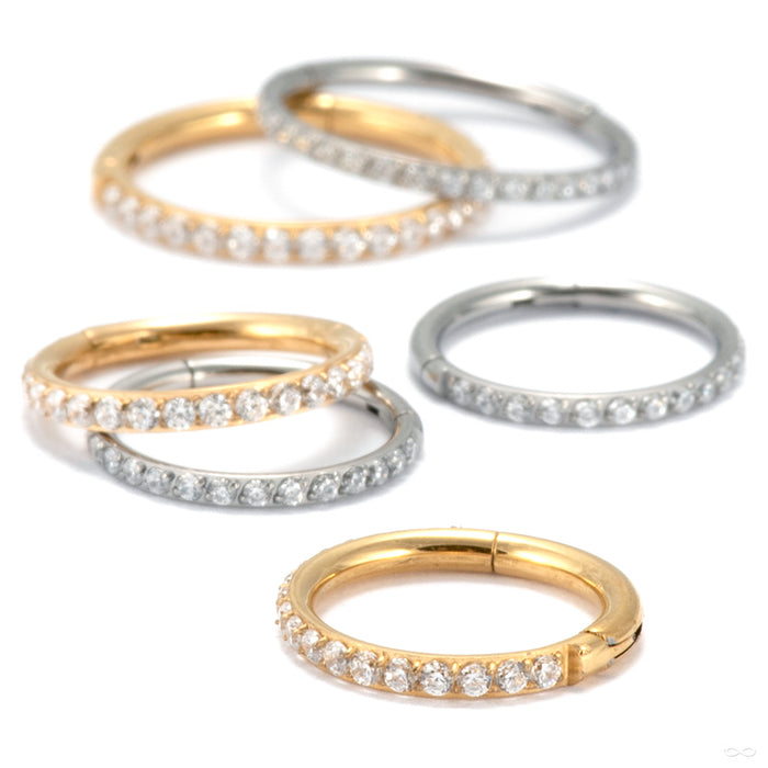 Outward-facing Gem Clicker in Titanium from Diablo Organics group