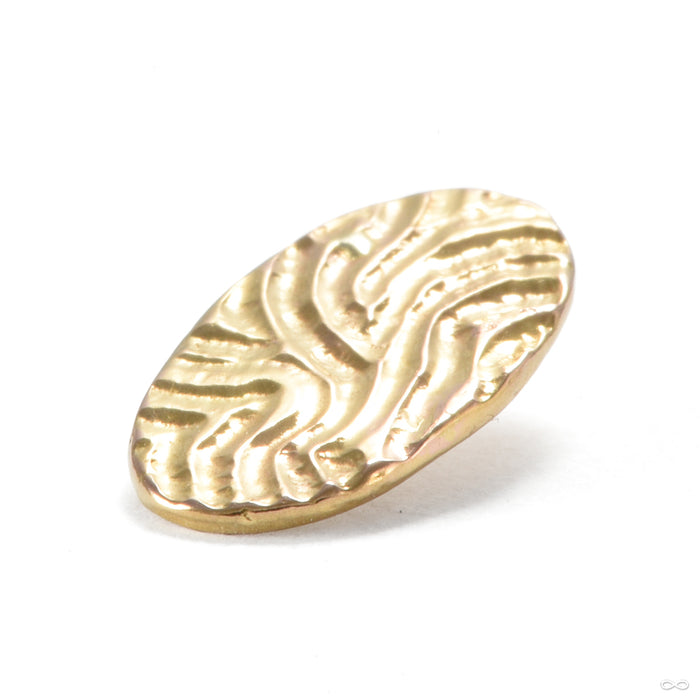 Oval Wave Threaded End in Gold from Origins Handmade