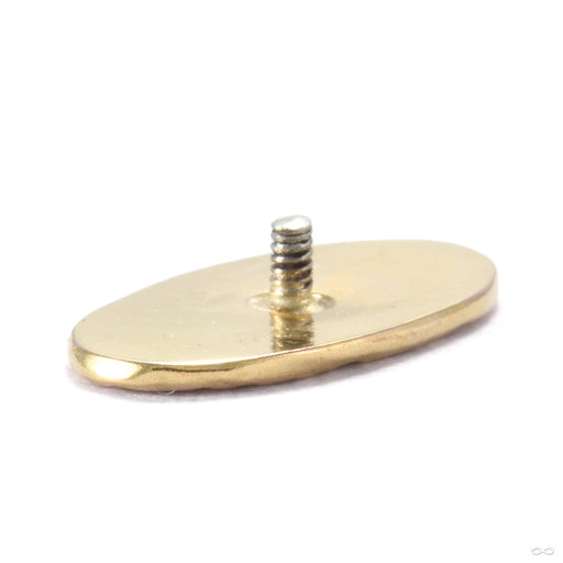 Oval Wave Threaded End in Gold from Origins Handmade back view