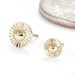 Paintress Press-fit End in Gold from Seasons Handmade yellow gold size detail