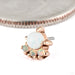 Palace Press-fit End in 14k Rose Gold with White Opal from Tawapa