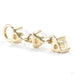 Penelope Prong Charm in Gold from Modern Mood with moonstone in yellow gold back view