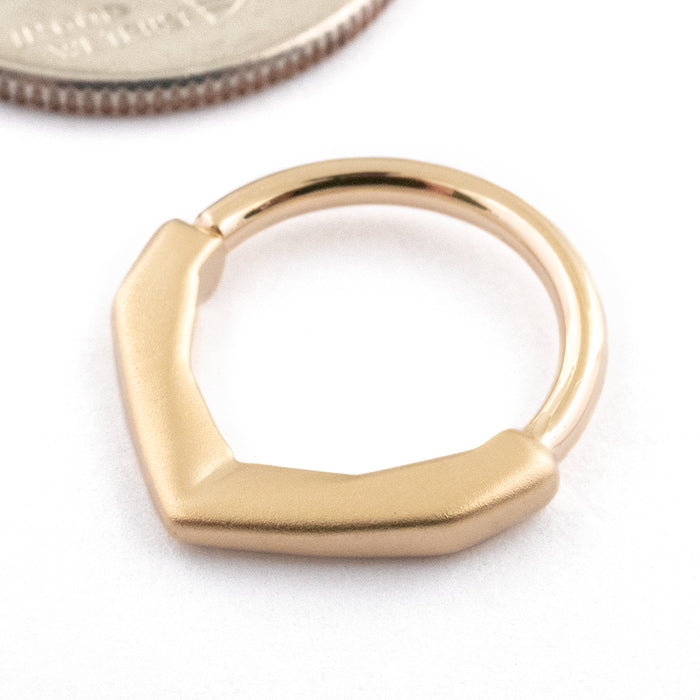 Petite Archive Seam Ring in 14k Yellow Gold from Tether Jewelry