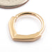 Petite Archive Seam Ring in 14k Yellow Gold from Tether Jewelry