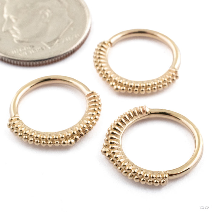 Petite Melange Seam Ring in 14k Yellow Gold from Tether Jewelry group photo